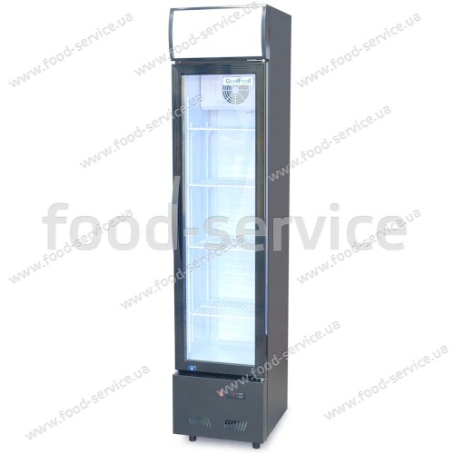 Шафа холодильна для напоїв GoodFood BC160BW2LED чорна-біла
